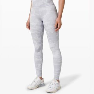 Lululemon Leggins yoga pants grey - animal print high rise Size 6